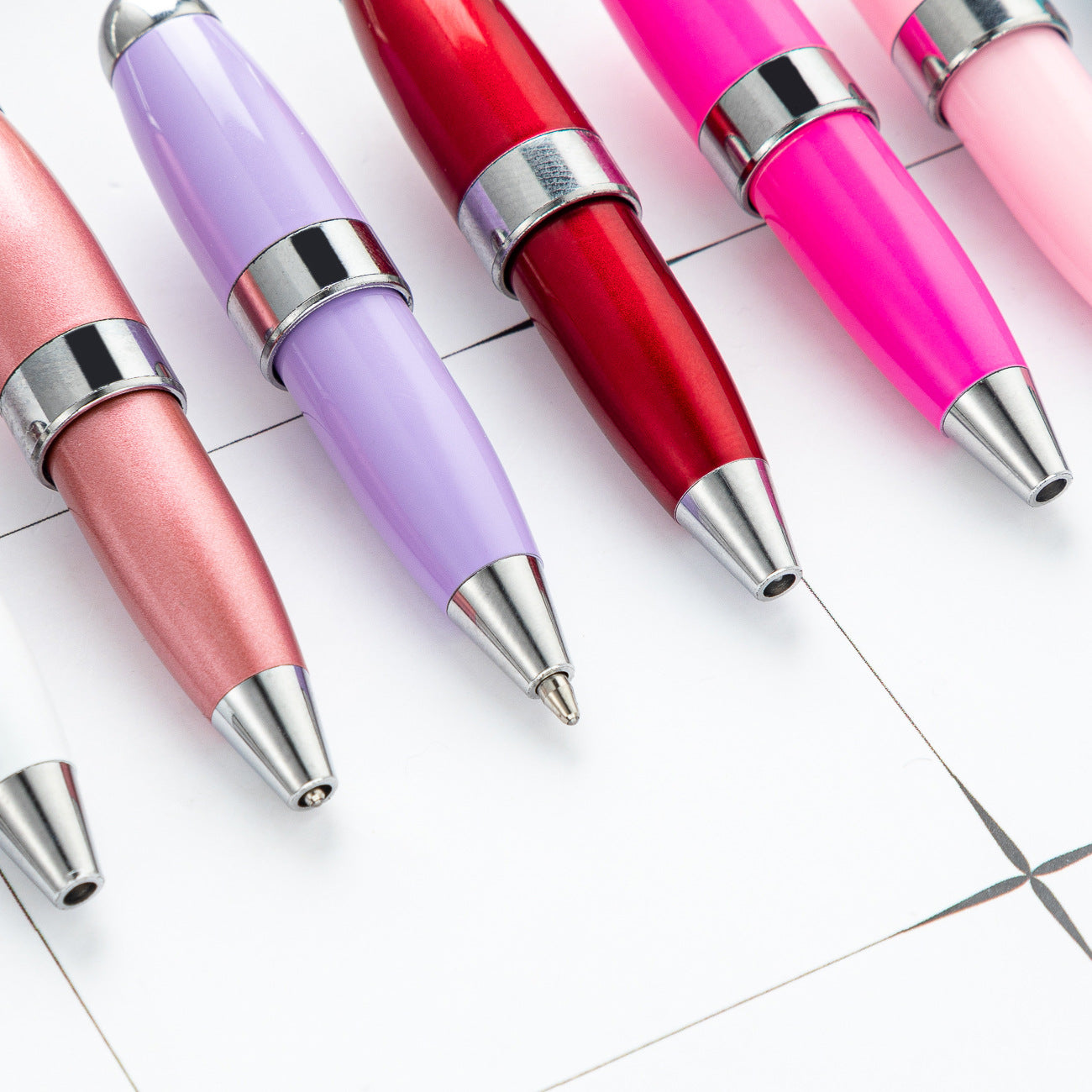 Wholesale 11.9cm Beadable Pens Portable Mini Pen Metal Pen DIY Keychain Bar